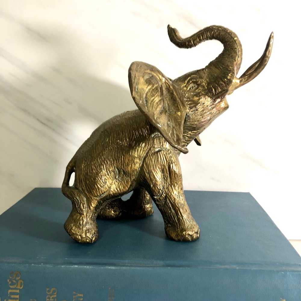 Vintage Brass Elephant